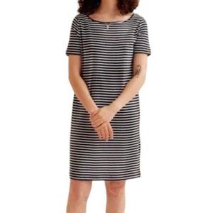 KOTN Womens T Shirt Dress Stripes Cotton Black White Made in Canada